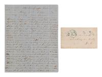 [LIBERIA]. COX, James. ALS describing cannibalism. Harper, Cape Palmas, 7 Aug 1859.