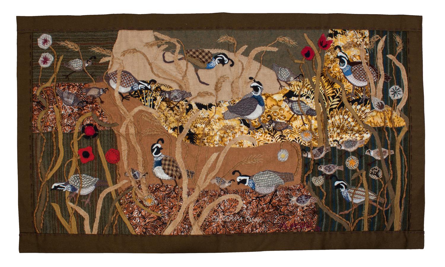 Two Hand Woven Wool Tapestry's Height of largest 61 x width 36 inches. — MARTHA MOOD (AMERICAN, 1908-1972)