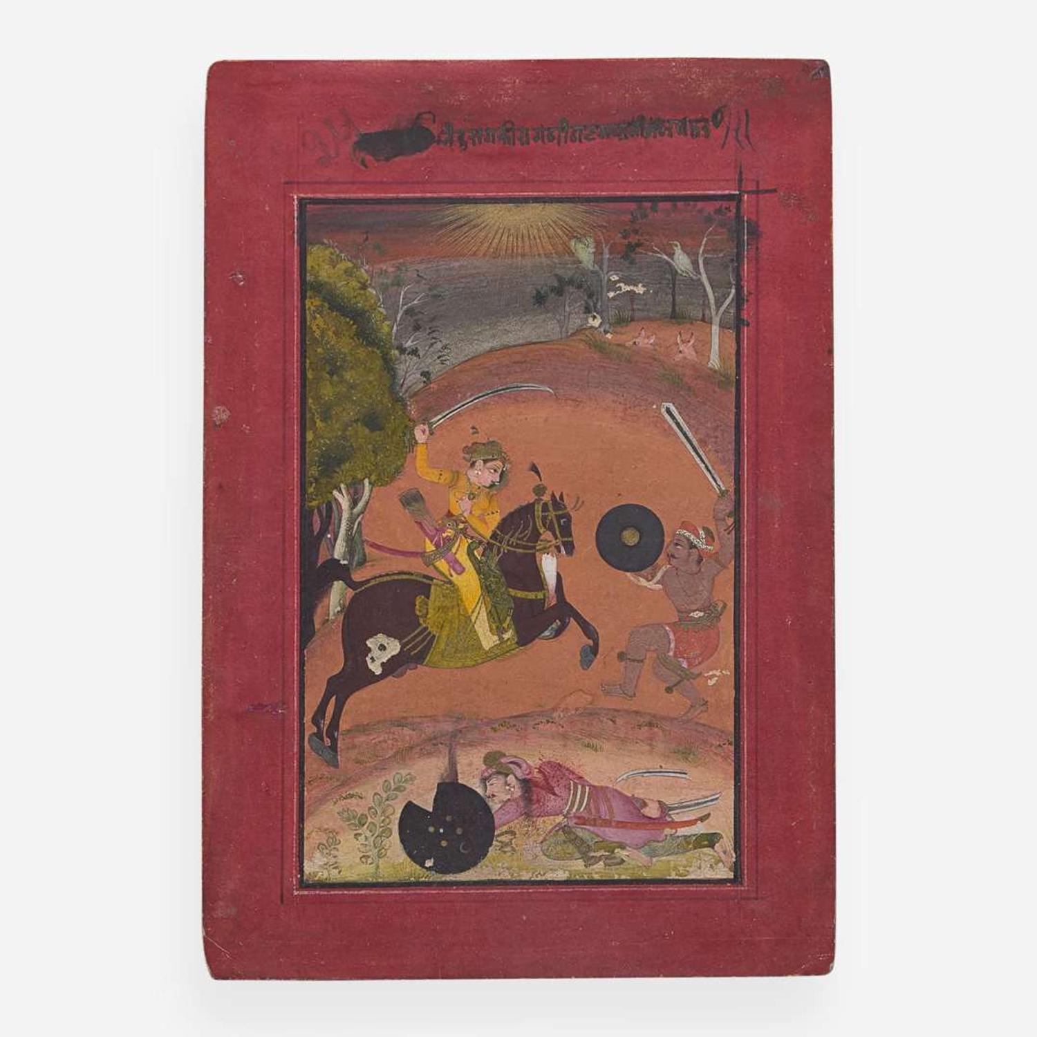 An Indian portrait of Jagat Singh II; and Nata Ragini from a dispersed ragamala 印度人物画两幅 18th century ????