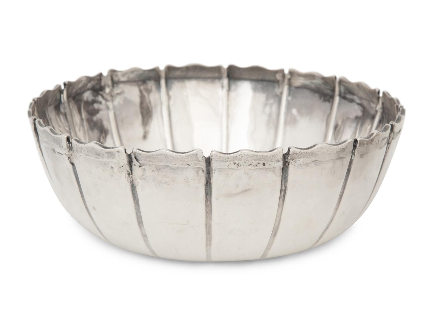 Two English Silver Open Bowls — Sebastian and James Crespell, London, 1768-69
