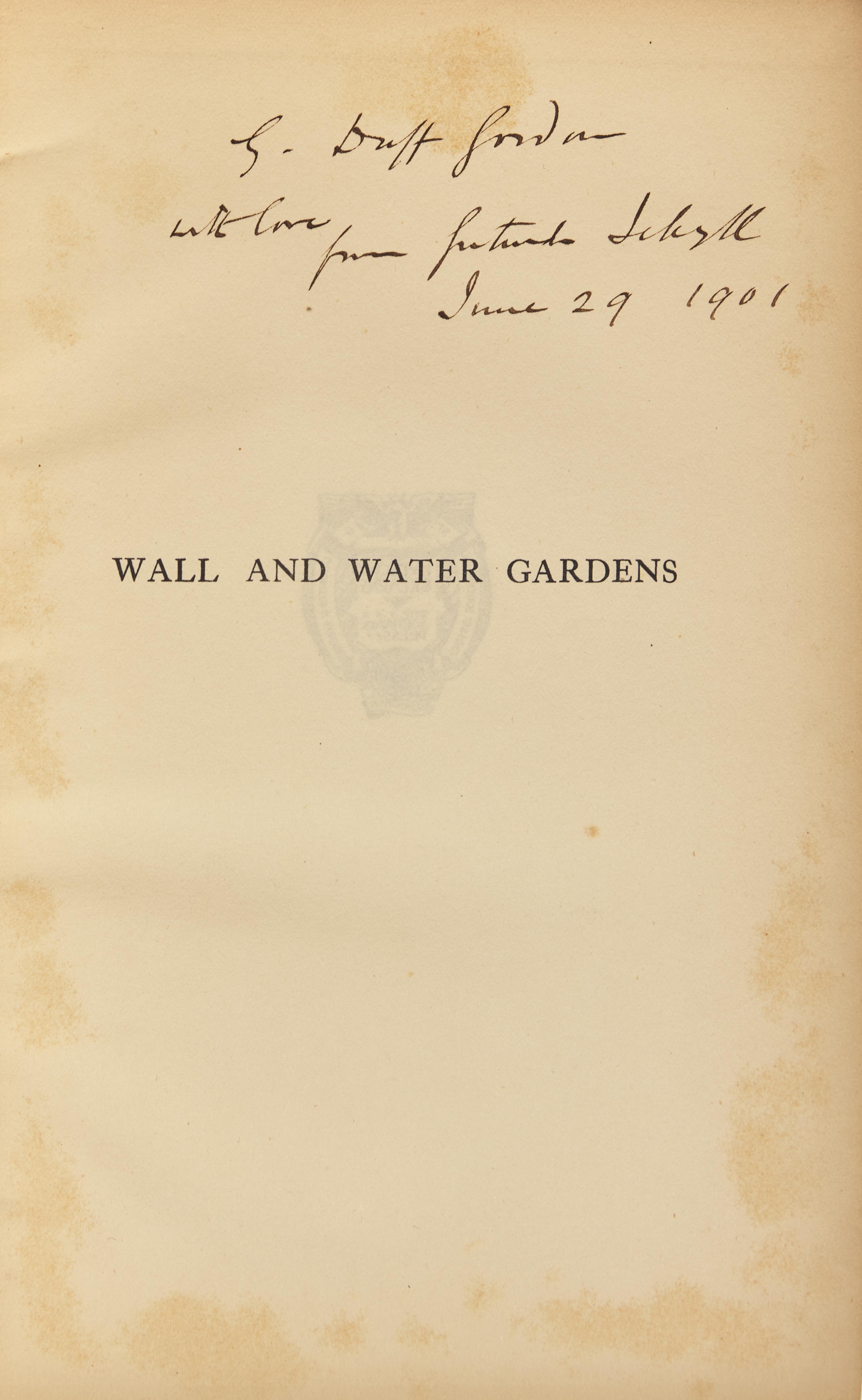 [Gardening] Jekyll, Gertrude. Group of 10 Works, One Signed