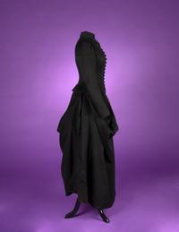 Collection of Four 19th Century Black Wool Riding Clothes, 1880-1890