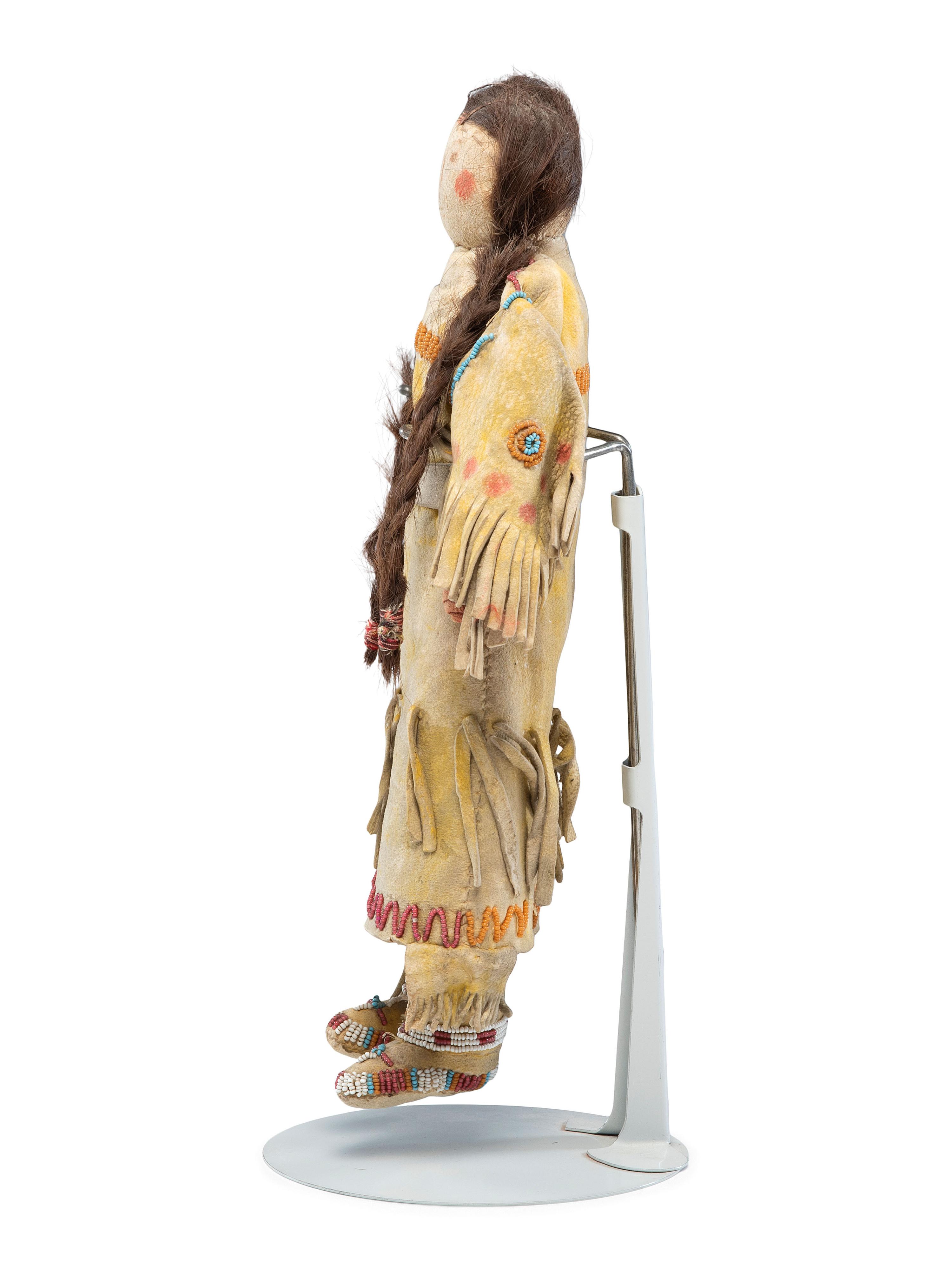 Northern Plains Beaded Hide Doll