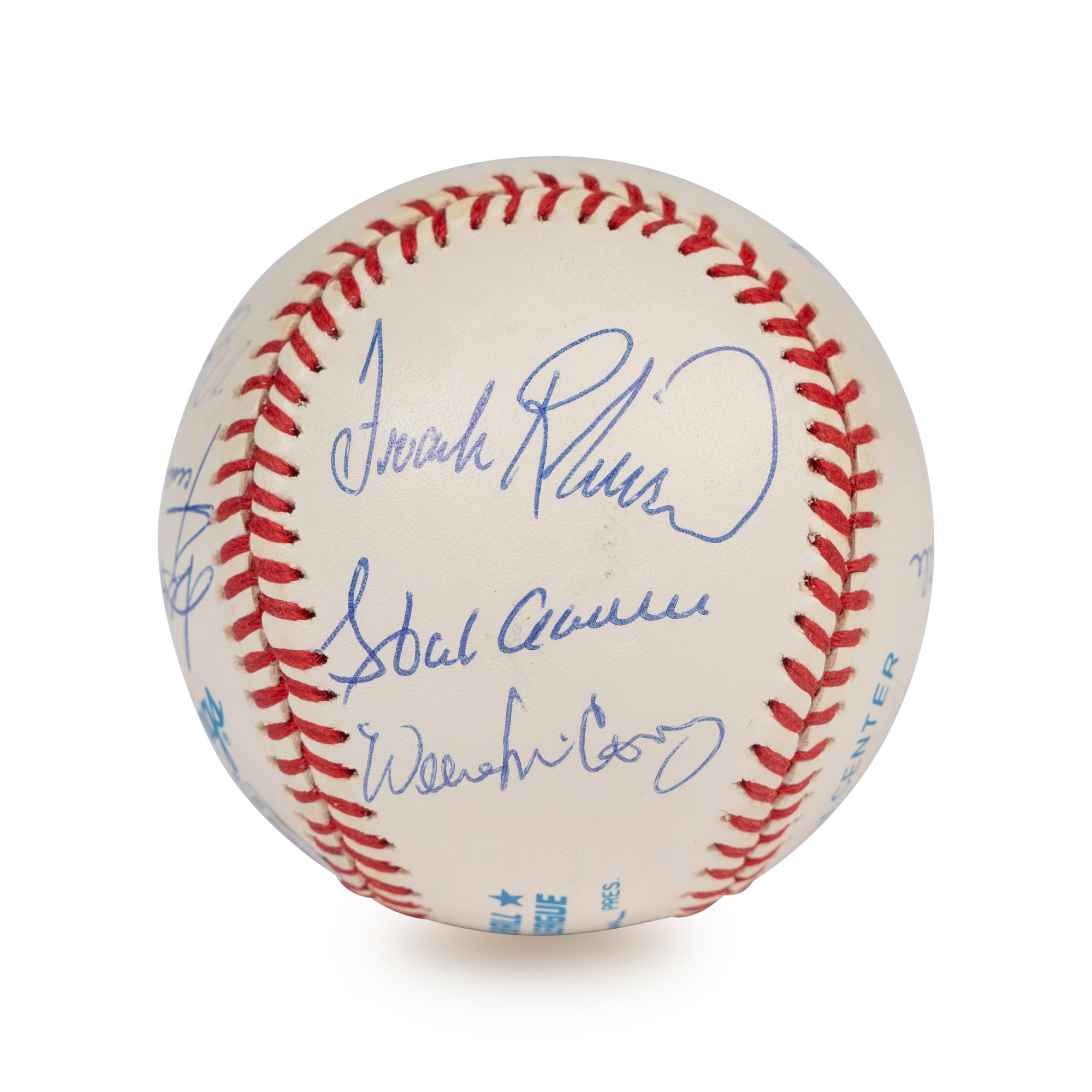 A 500 Home Run Club Signed Autograph Baseball - 10 Signatures (Beckett Authentication Services Letter),