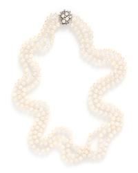 A White Gold, Diamond and Cultured Pearl Necklace, 123.90 dwts.