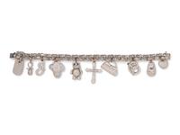Diamond Charm Bracelet