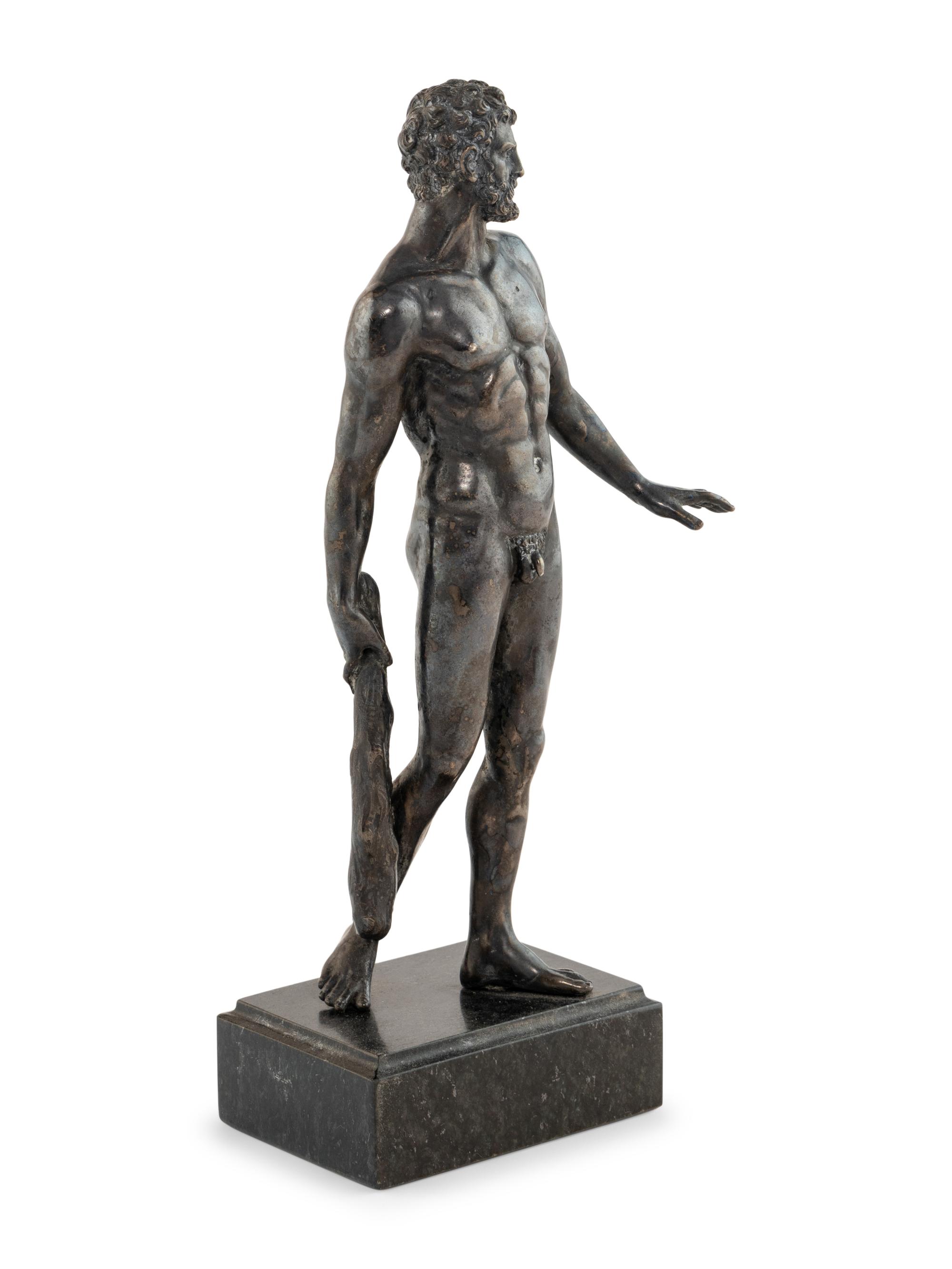 A Continental Silver Figure of Hercules