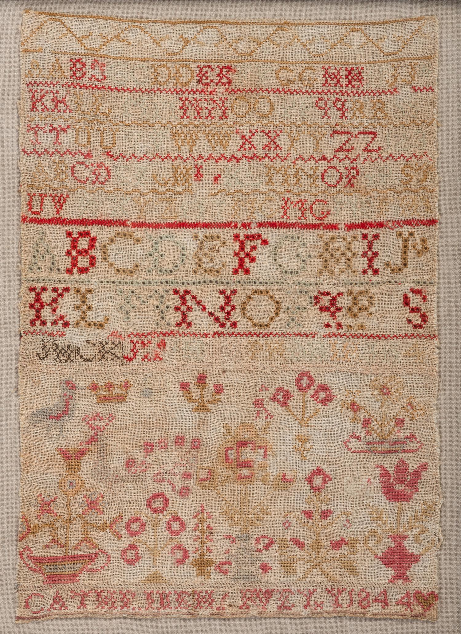 A Needlework Alphabet Sampler