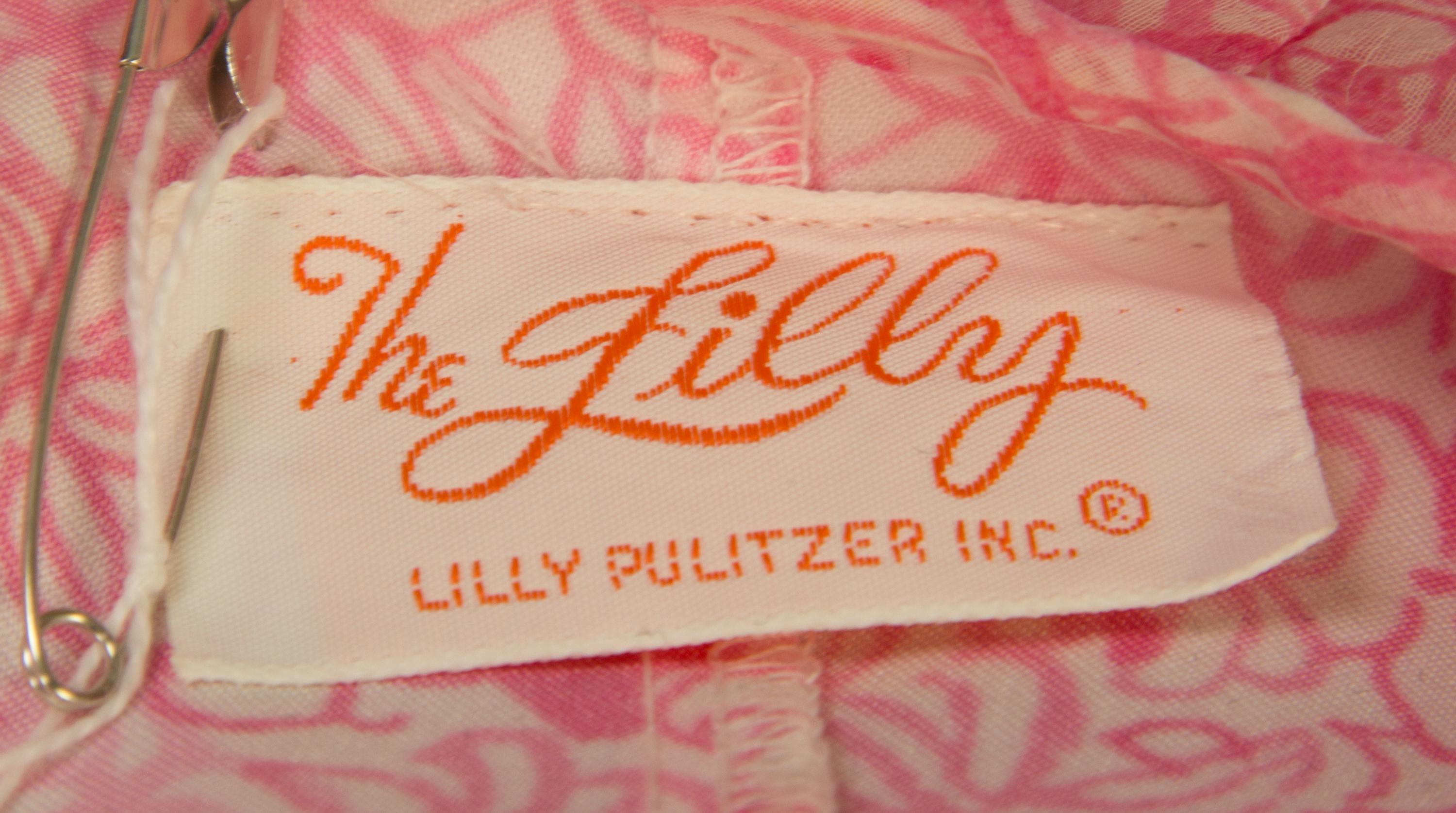 A Lilly Pulitzer Pink Floral Caftan,