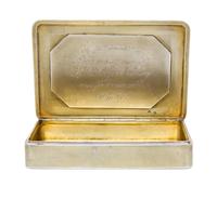 A Russian Silver and En Plein Enamel Box, Mark of Grigory Sbitnev, Moscow, late 19th/early 20th century, the lid centered by a painted
