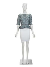 Unlabelled Givenchy Top Worn by Actress Carroll Baker, with Two Associated Photographs, 1962