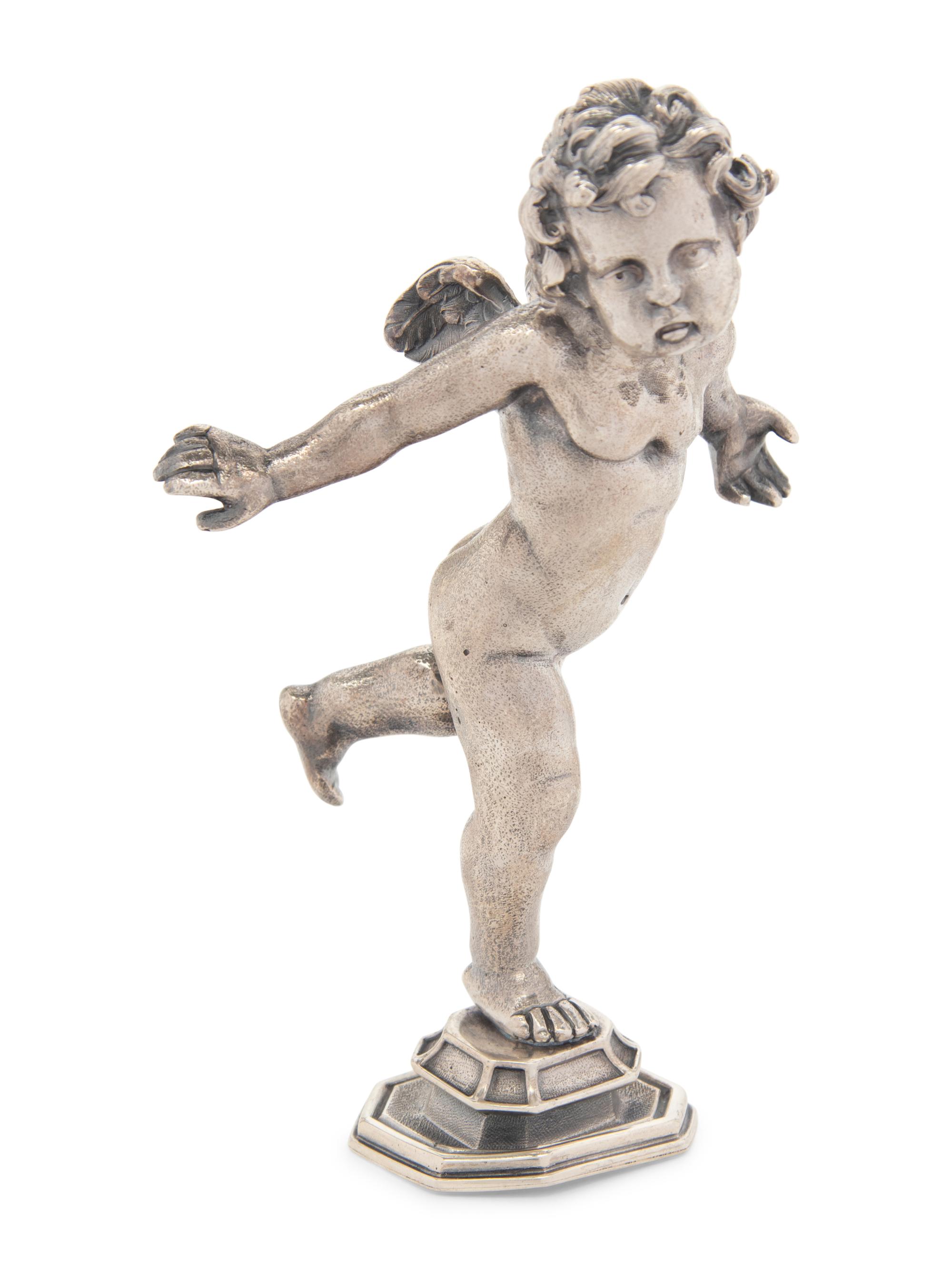 A Set of Four Buccellati Silver Putti Figures