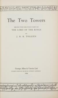 TOLKIEN, John Ronald Reuel (1892-1973). The Lord of the Rings, comprising: