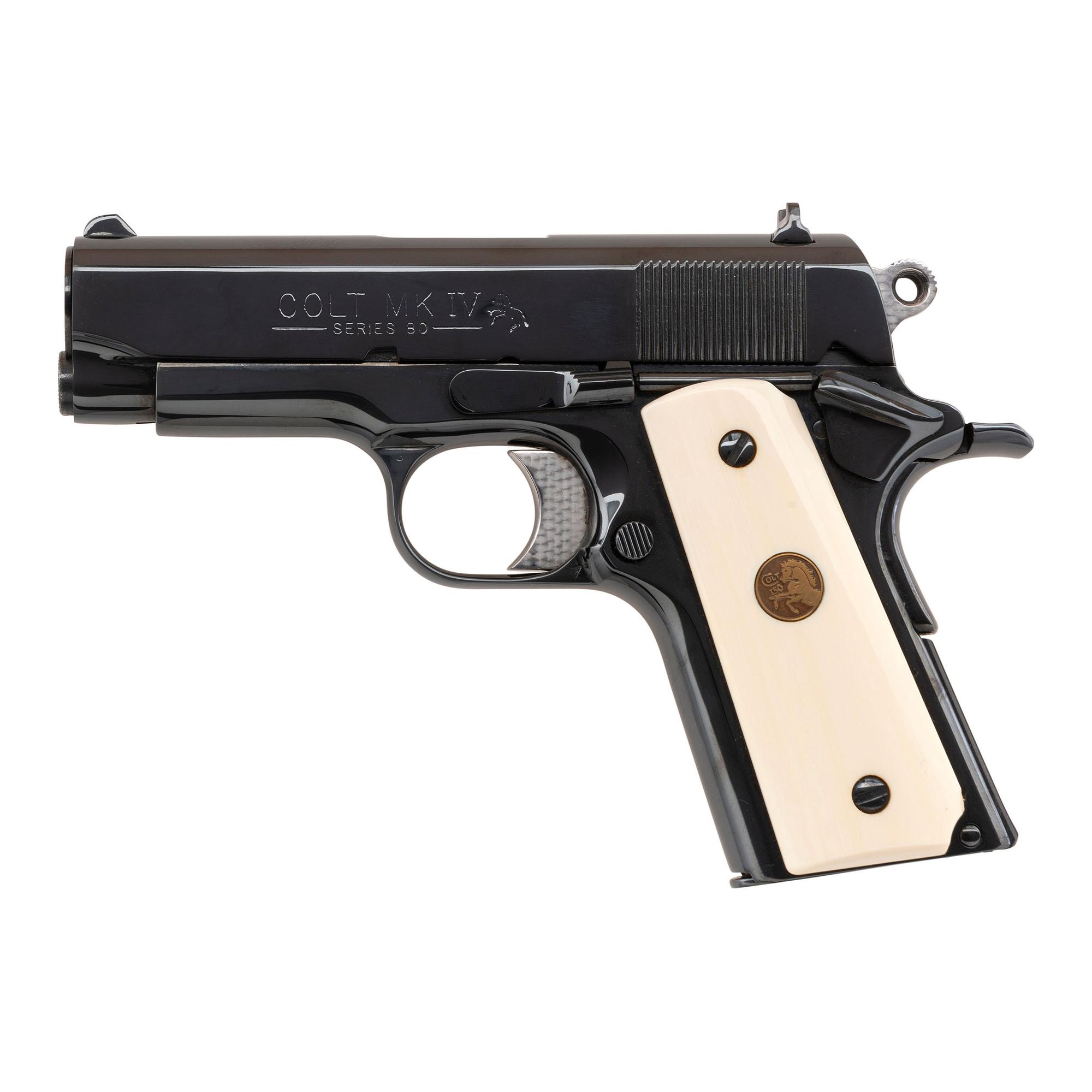 *Colt Custom Shop Series 80 MKIV "Officer's ACP" 1911 Pistol in Factory Box with Custom Serial Number NEPTUNE 91 GO APACHES