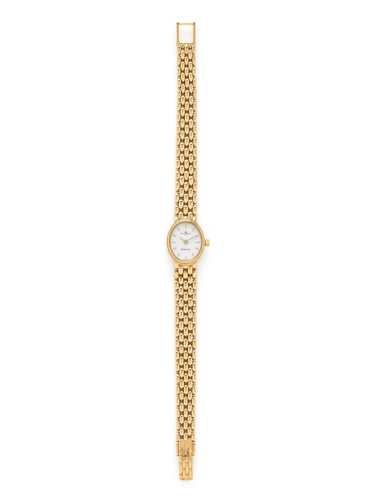 BAUME & MERCIER FOR TIFFANY & CO., 14K YELLOW GOLD WATCH