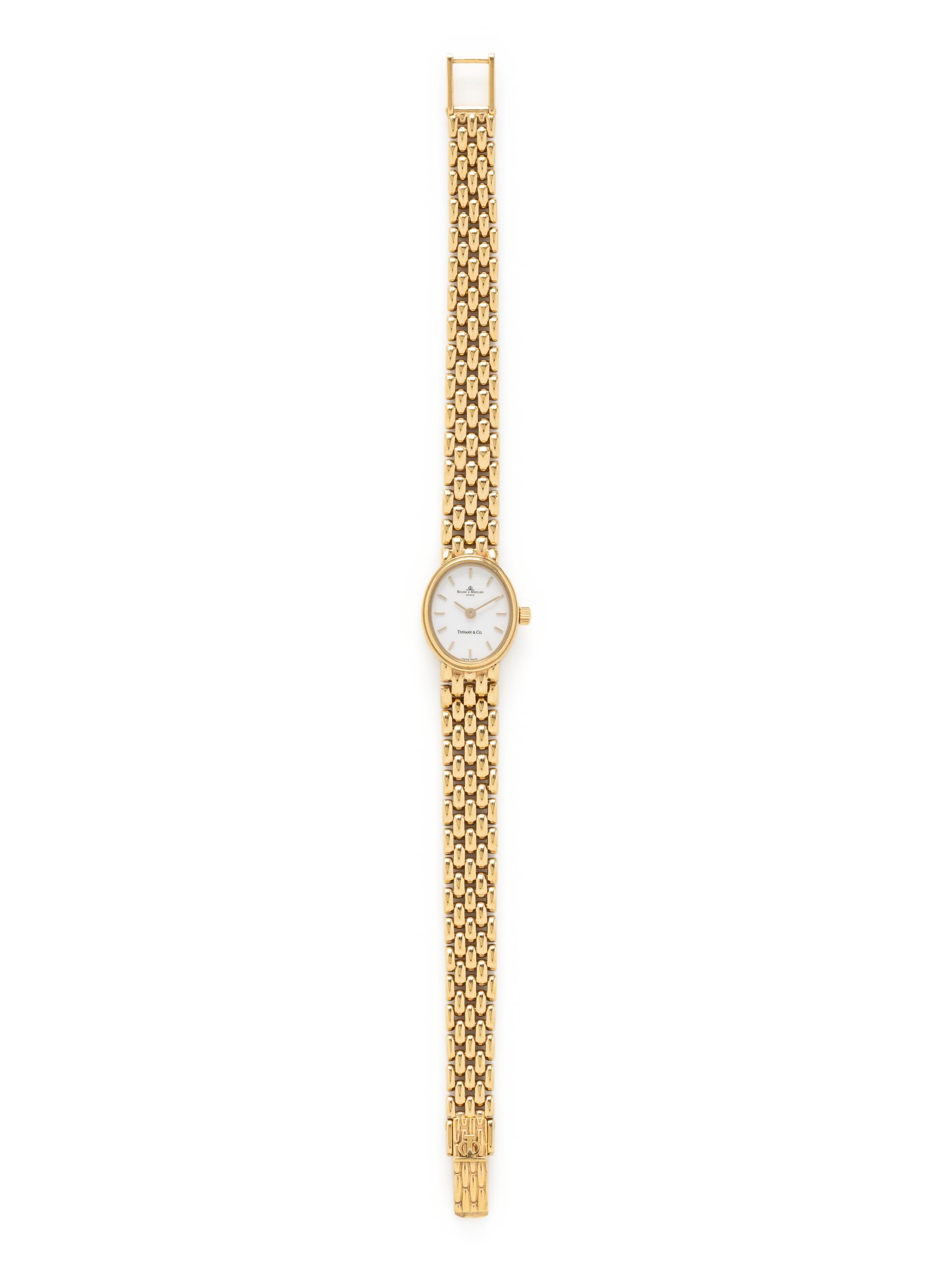 BAUME & MERCIER FOR TIFFANY & CO., 14K YELLOW GOLD WATCH