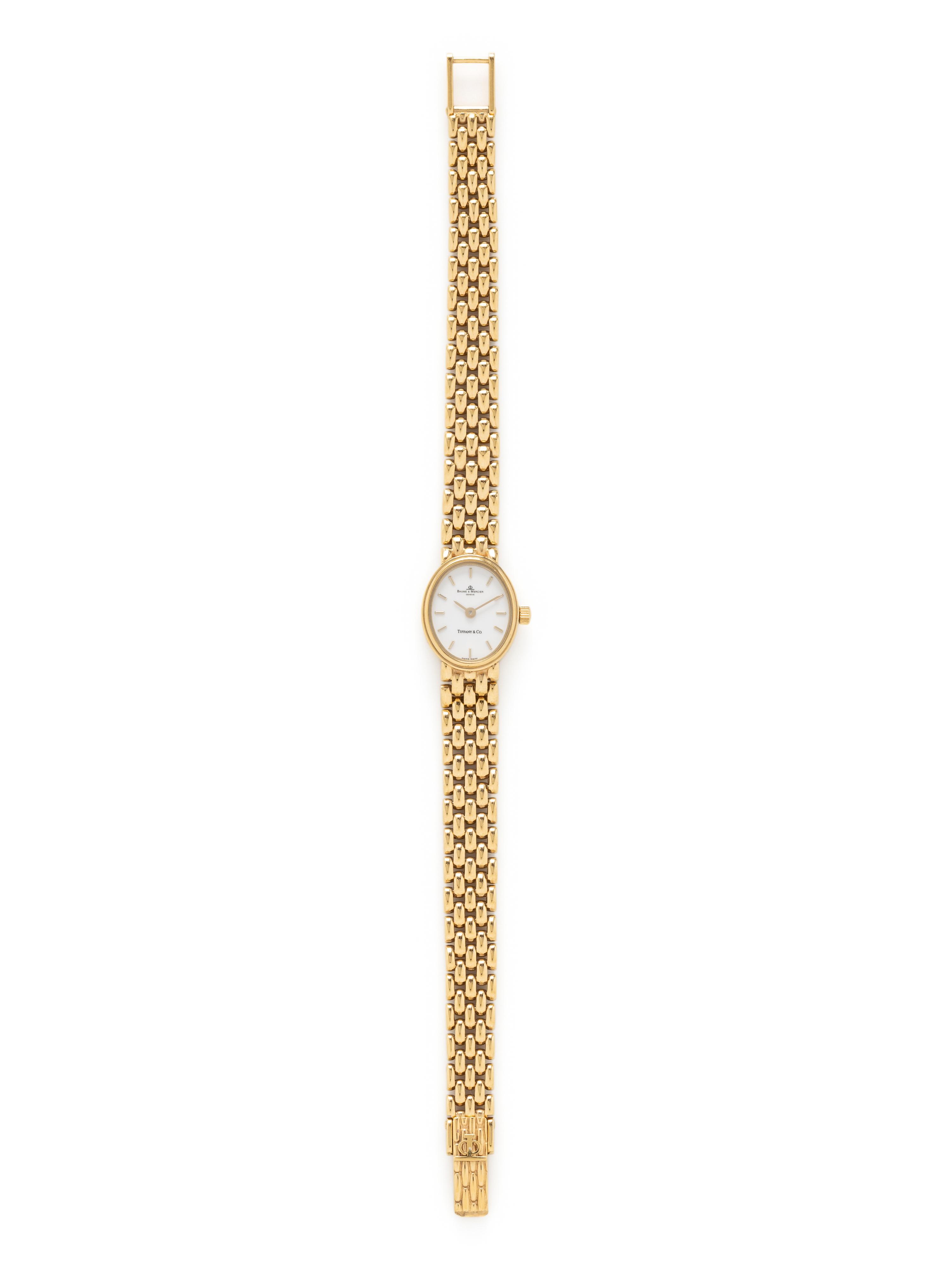 BAUME & MERCIER FOR TIFFANY & CO., 14K YELLOW GOLD WATCH