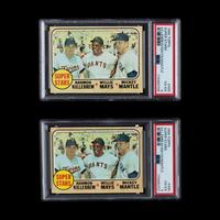 A Collection of PSA Graded 1968 Topps Super Stars Baseball Cards No. 490
