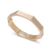 TRICOLOR GOLD BANGLE BRACELET