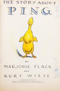 (CHILDRENS LIT) FLACK, MARJORIE. The Story of Ping. New York, 1953. First edition. Inscribed. With 2 others.