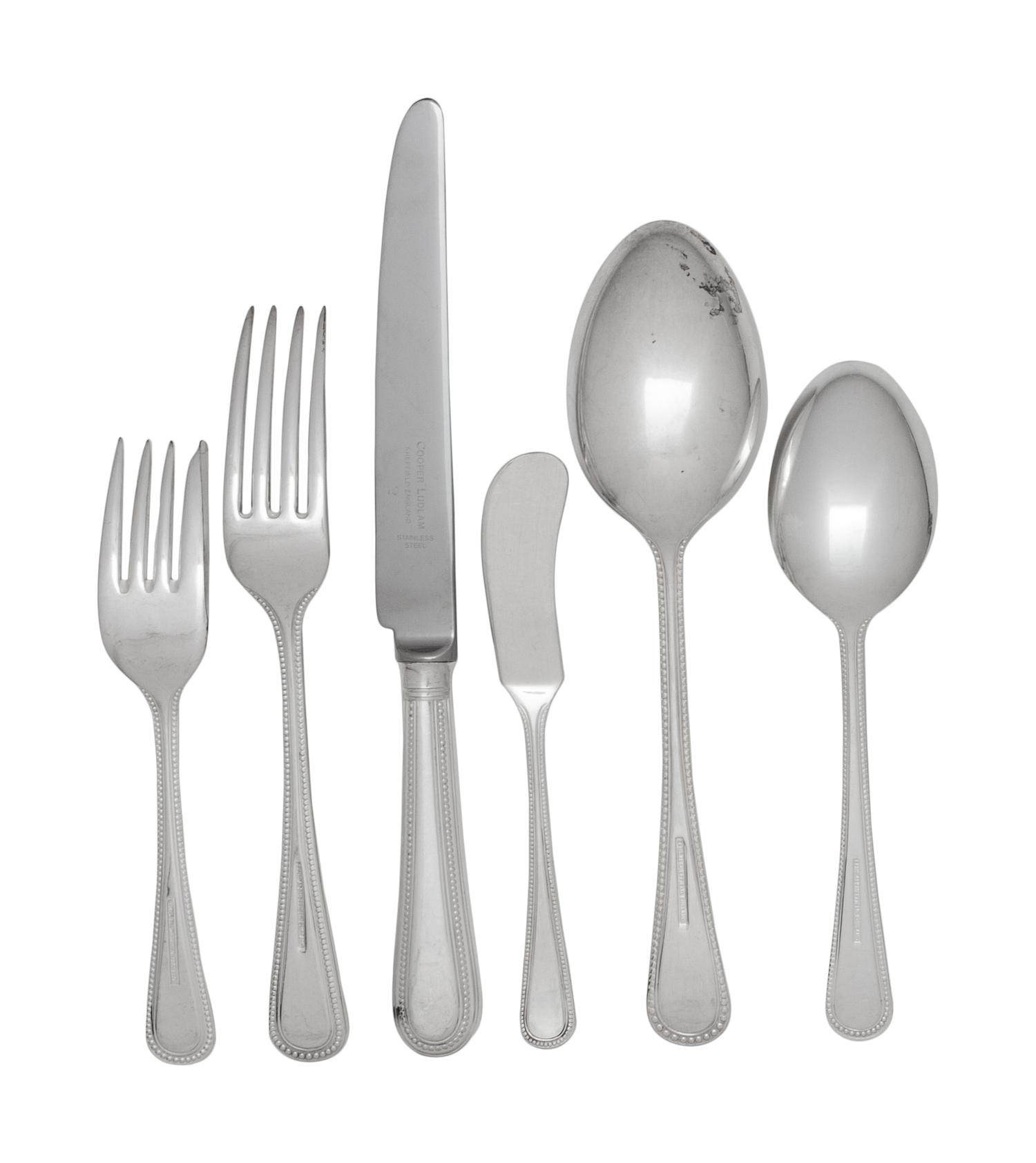 An English Silver-Plate Flatware Service