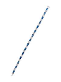 SAPPHIRE AND DIAMOND BRACELET
