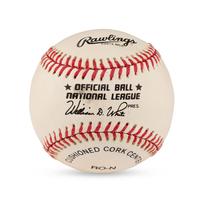 A Red Barber Single Signed Autograph Baseball (Beckett Authentication Services Hologram)