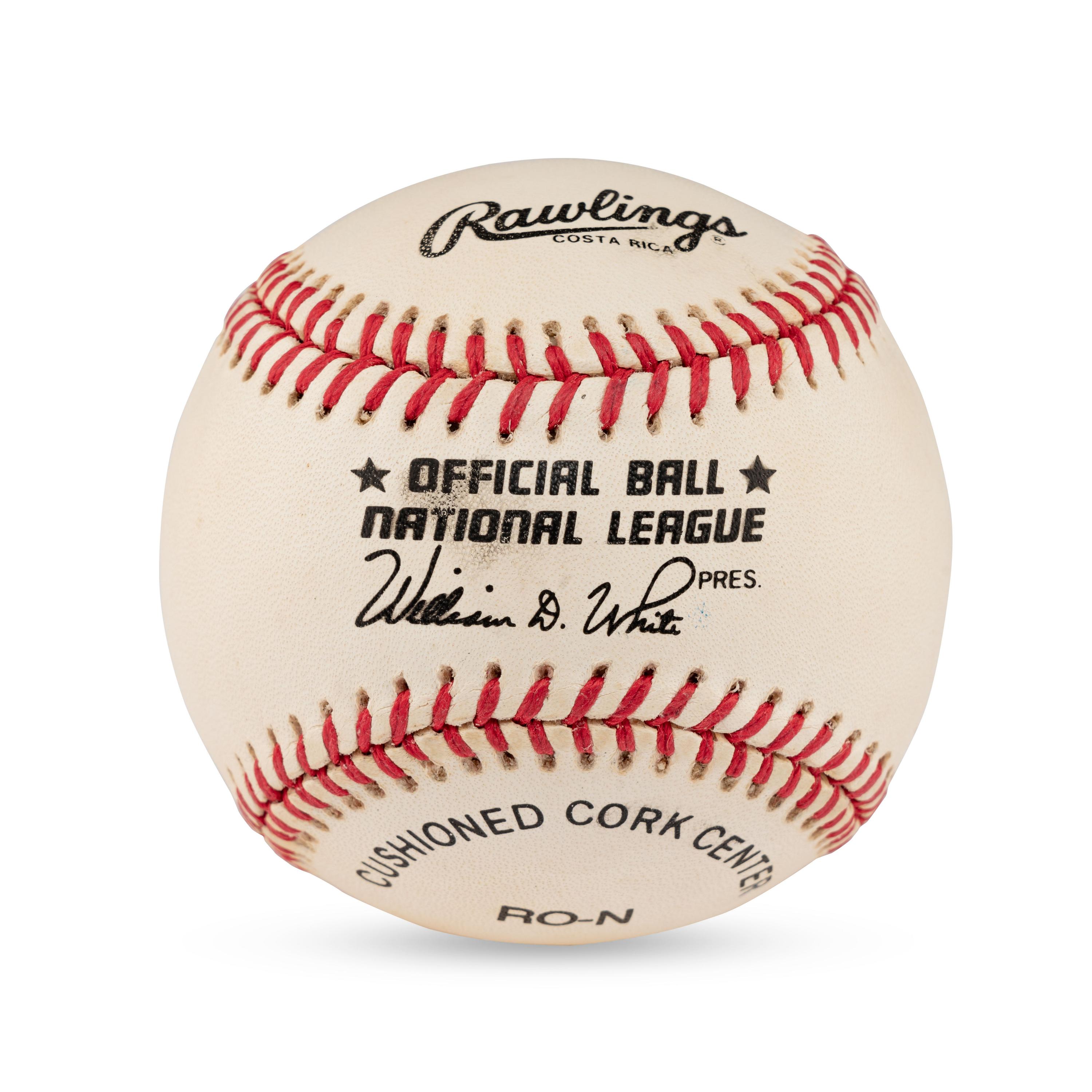 A Red Barber Single Signed Autograph Baseball (Beckett Authentication Services Hologram)