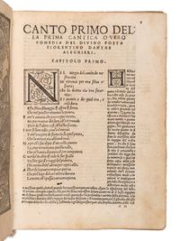 [BINDING -- FUGGER BINDER]. DANTE ALIGHIERI (1265-1321). Comedia...con la Dotta & Leggiadra Spositione di Christophoro Landino . Venice: Bernardino Stagnino, 1536.
