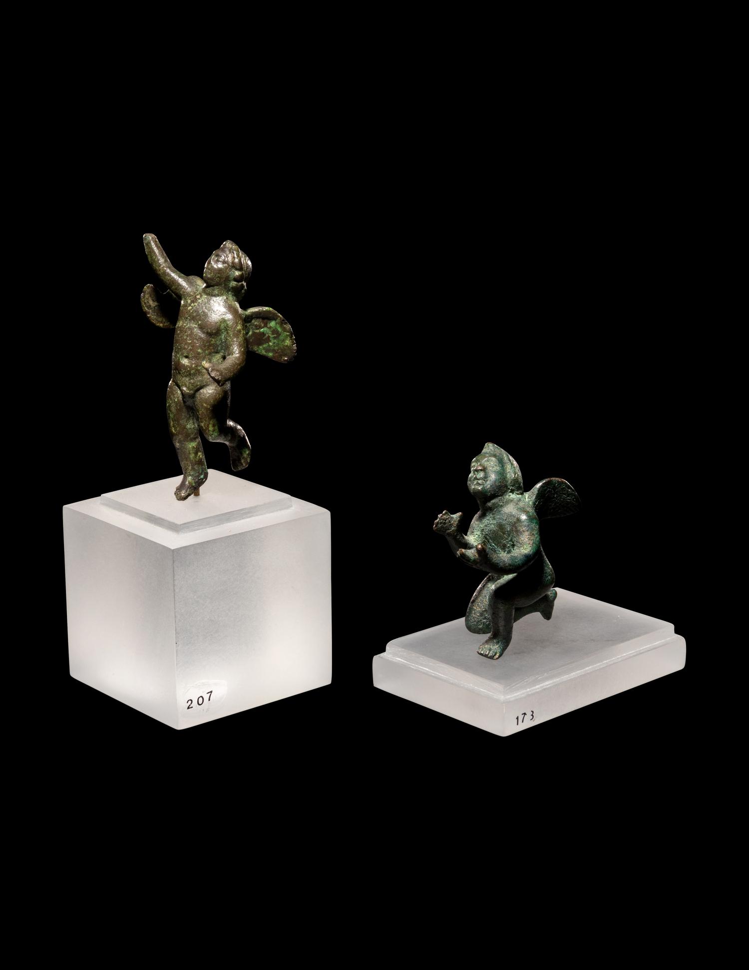 Two Roman Bronze Erotes