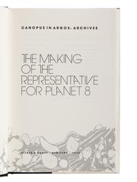 LESSING, Doris (1919-2013). [Canopus in Argos:] Re: Colonised Planet 5, Shikasta. 1979. -- The Marriages Between Zones Three, Four, and Five. 1980. -- The Sirian Experiments. 1980. -- The Making of the Representative for Planet 8. 1982. -- Documents Relating to t he Sentimental Agents in the Volyen Empire. 1983. All New York: Alfred A. Knopf.