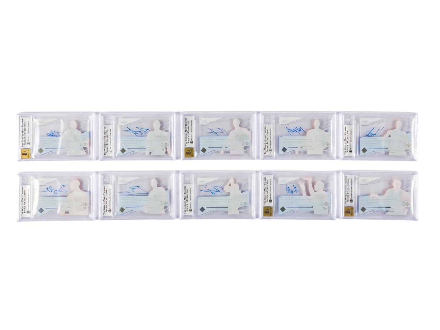 A Complete Set of 2003-04 Upper Deck BGS Graded Plexiglass Parallel Basketball Cards (60/60) With Glass Rookies (38/40) Including LeBron James Numbered Rookie Card