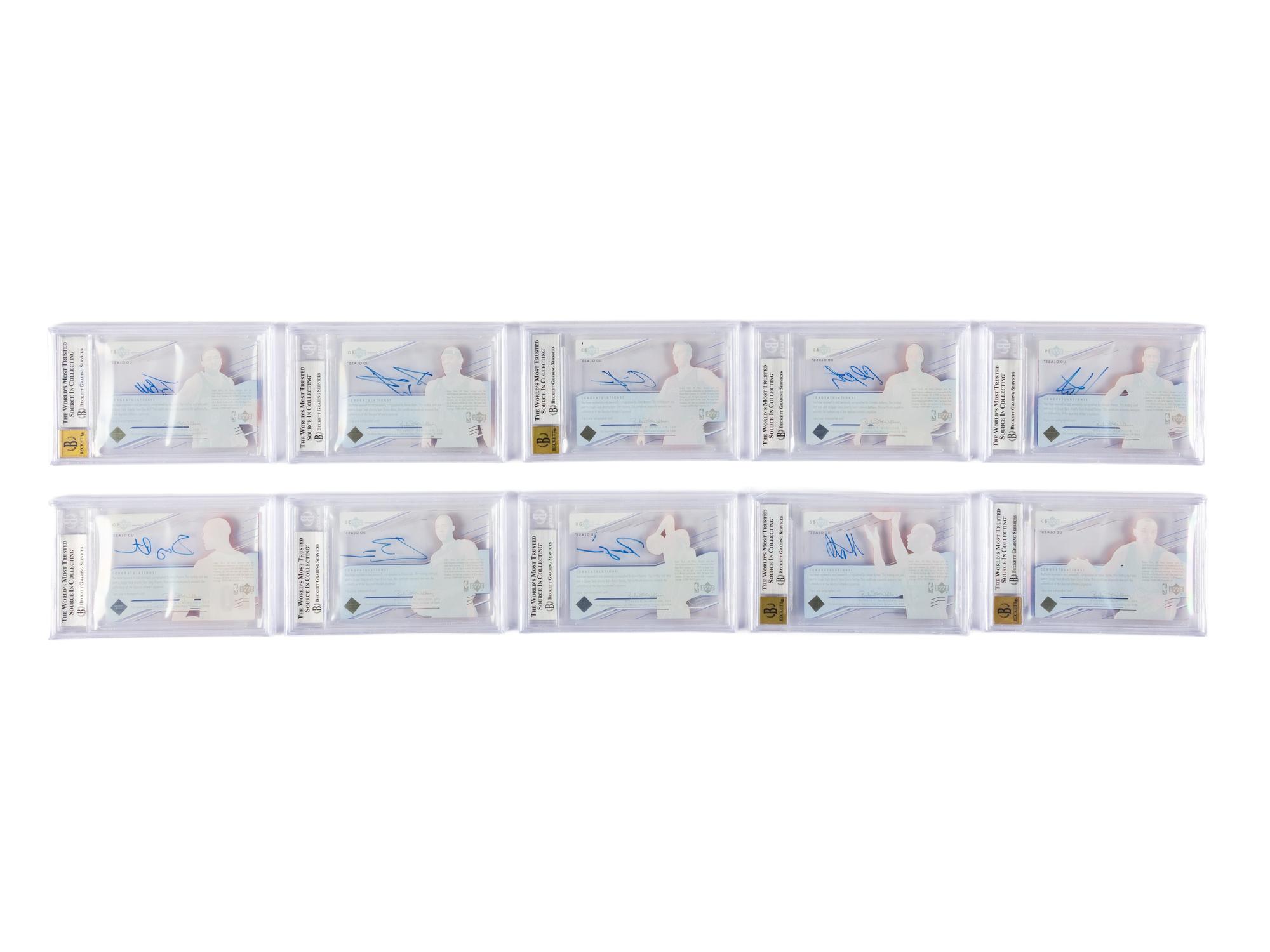 A Complete Set of 2003-04 Upper Deck BGS Graded Plexiglass Parallel Basketball Cards (60/60) With Glass Rookies (38/40) Including LeBron James Numbered Rookie Card