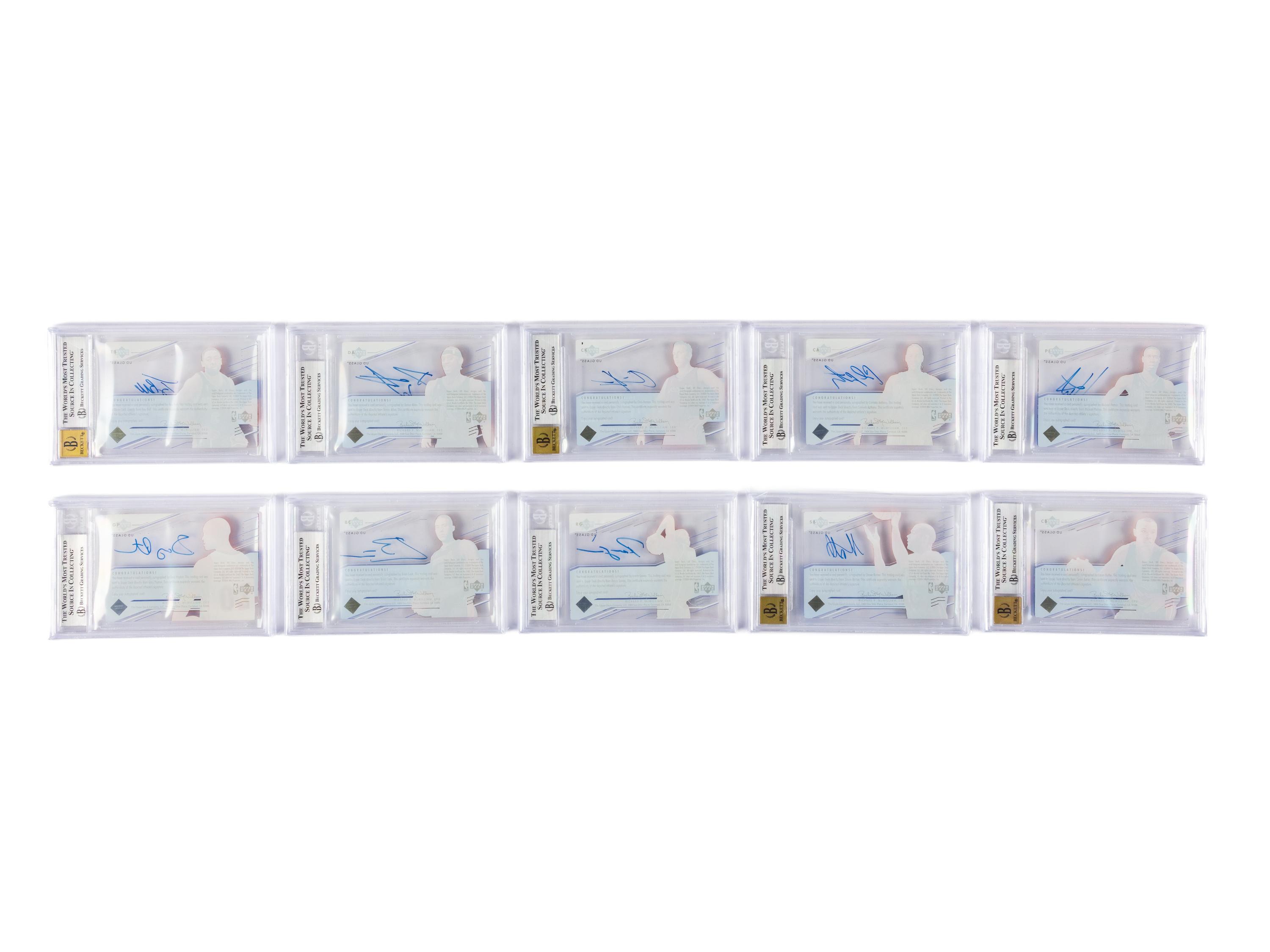 A Complete Set of 2003-04 Upper Deck BGS Graded Plexiglass Parallel Basketball Cards (60/60) With Glass Rookies (38/40) Including LeBron James Numbered Rookie Card