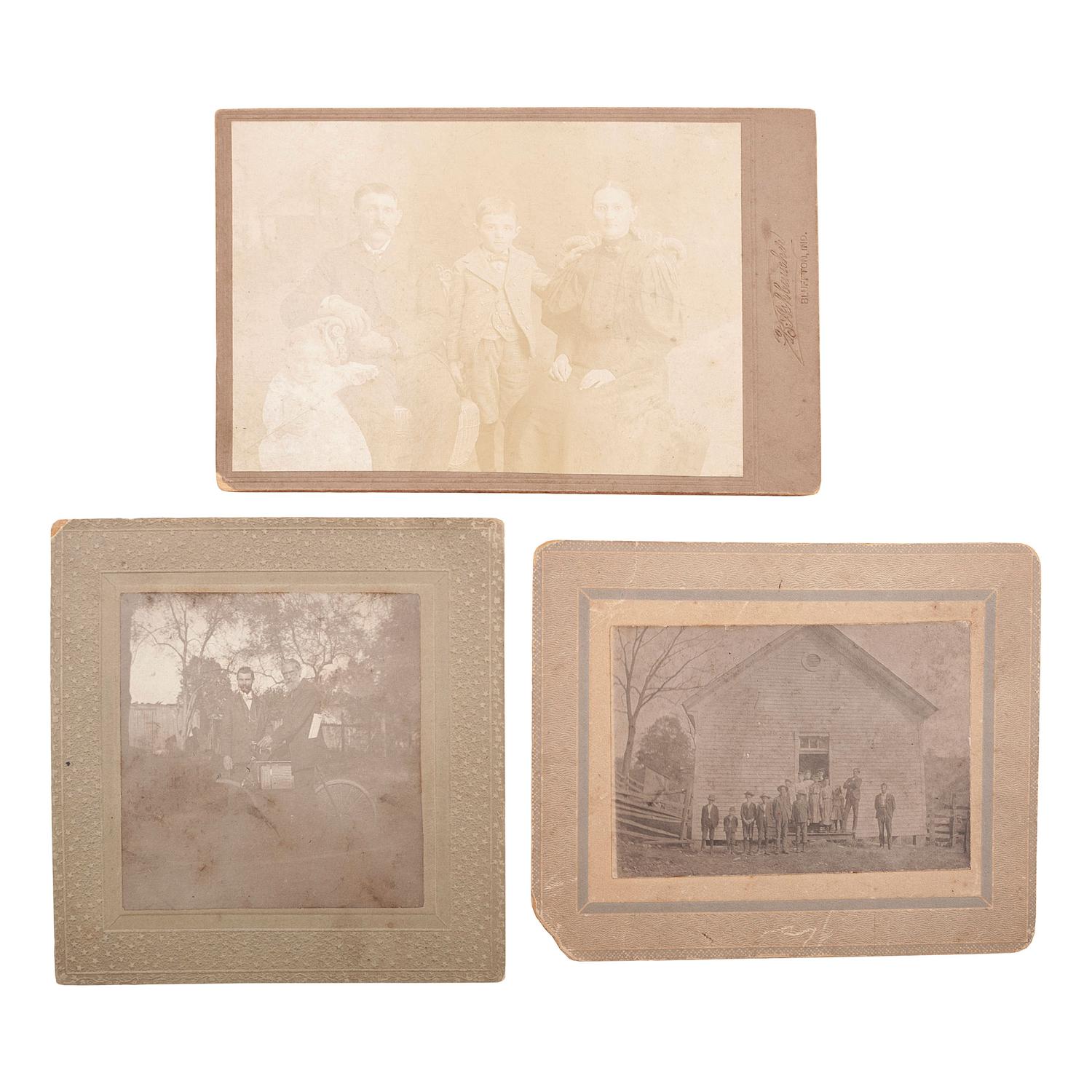 [EARLY PHOTOGRAPHY]. A group of 73 photographs, incl. tintypes, CDVs, and cabinet cards.