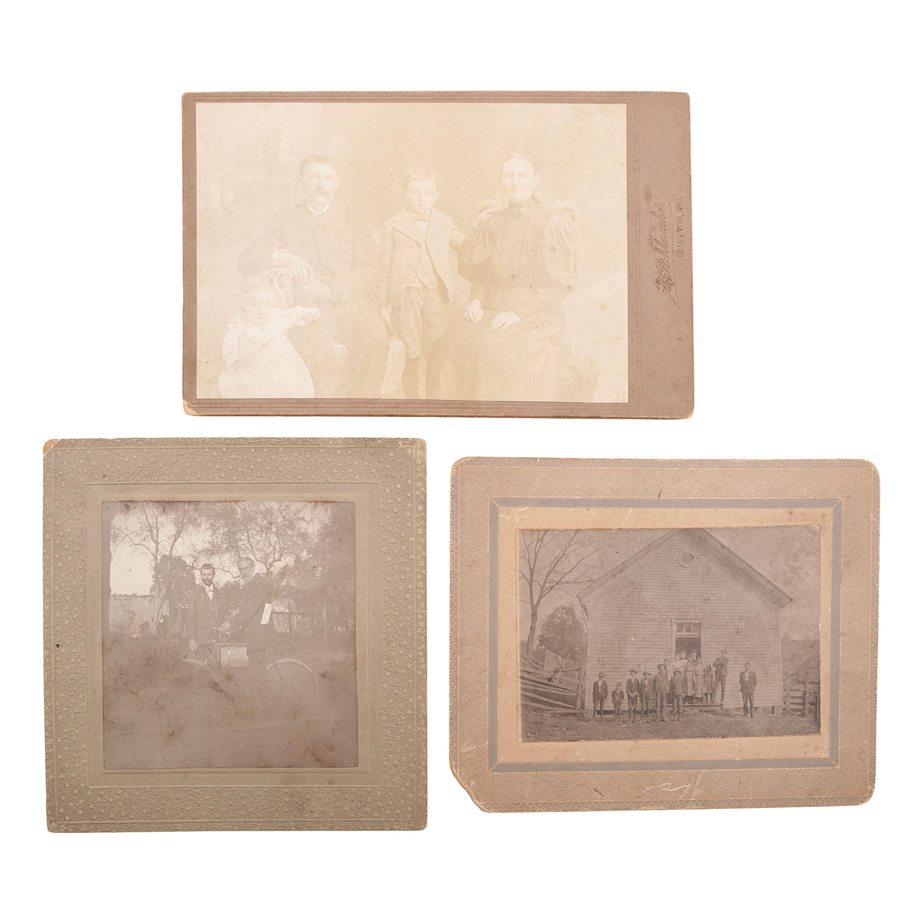 [EARLY PHOTOGRAPHY]. A group of 73 photographs, incl. tintypes, CDVs, and cabinet cards.