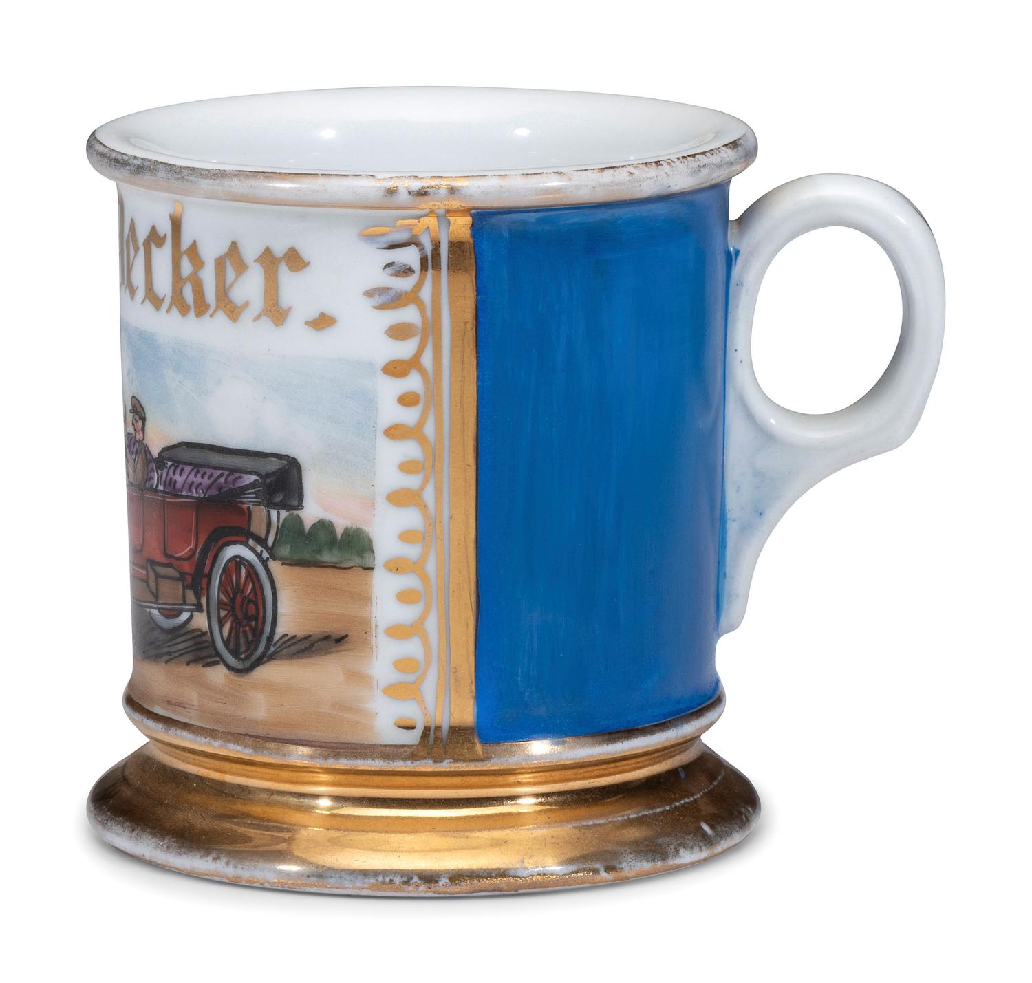 A Chauffeur's Porcelain Occupational Shaving Mug