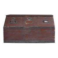 A Set of Seven Painted Bins 74" W x 23" D x 40" H — Italy, Early 20th Century