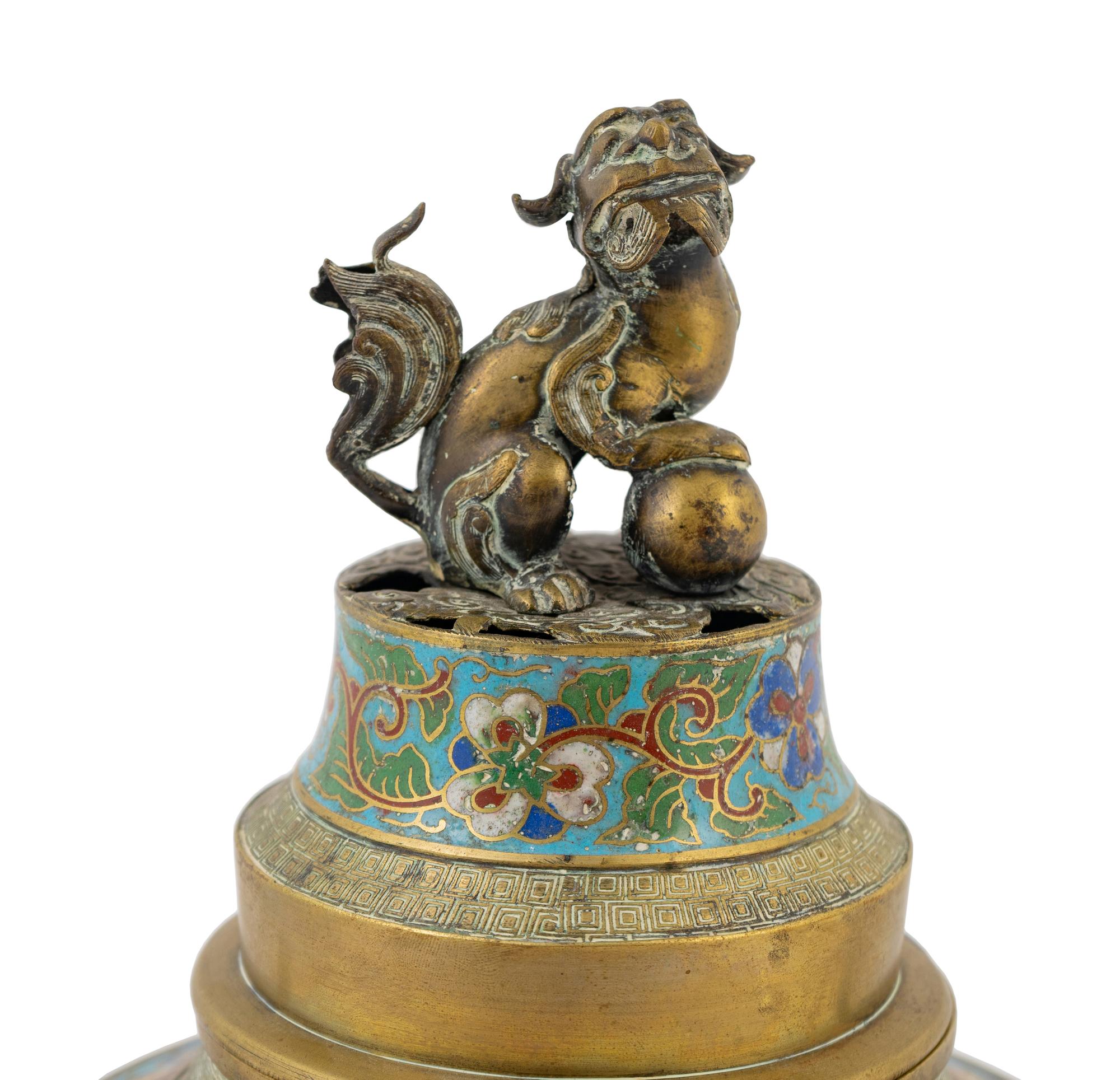 A Japanese Cloisonné Censer