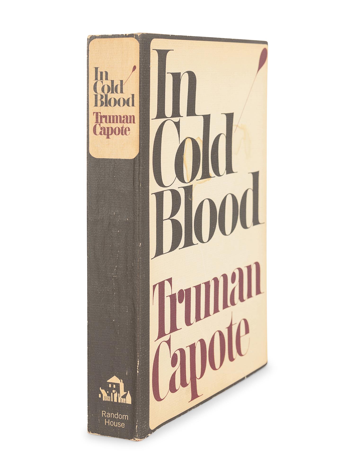 CAPOTE, Truman (1924-1984). In Cold Blood. New York: Random House, 1965.