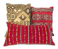 A Group of Twelve Pillows Largest: 19 1/2 x 16 1/2 inches.