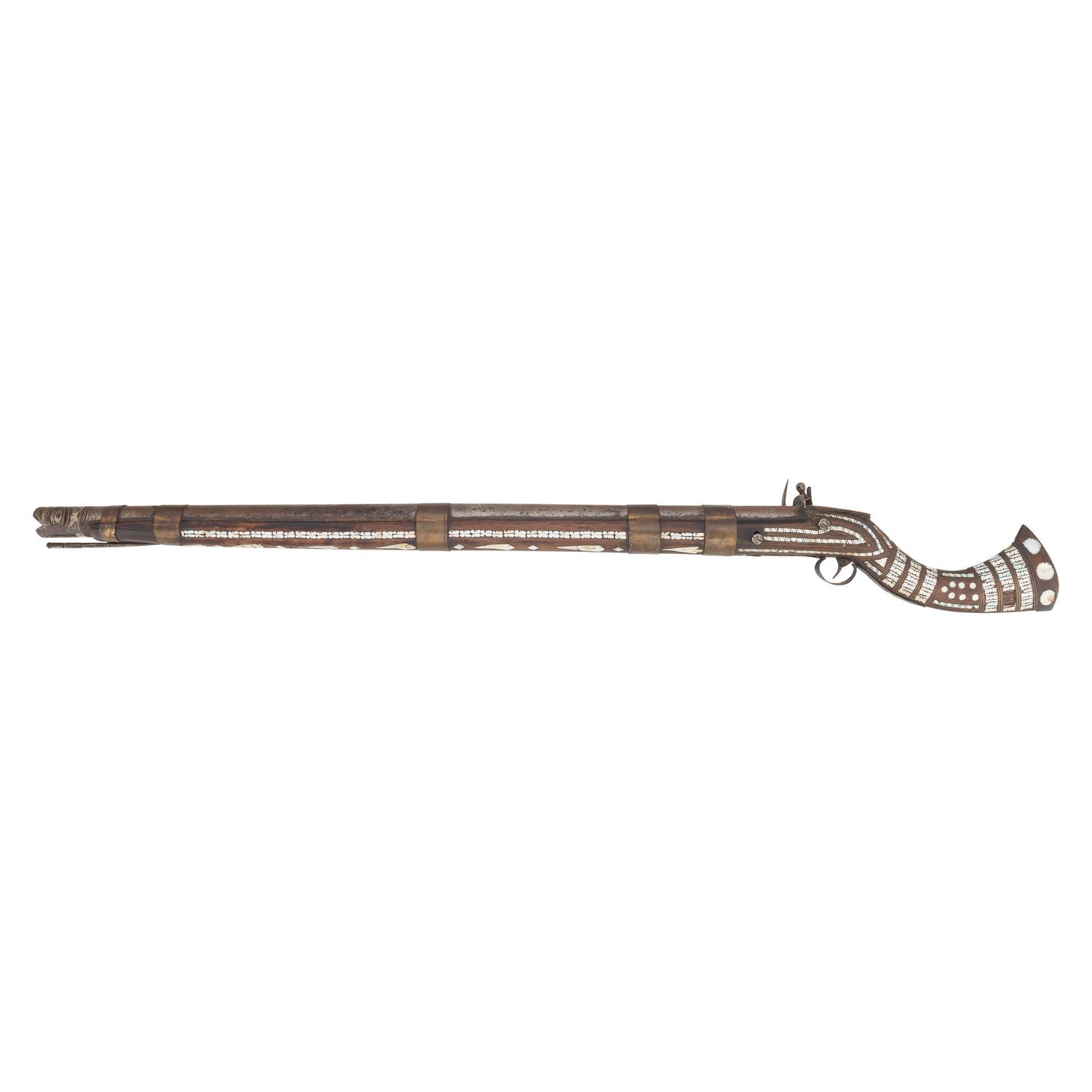 Unusually Large Khyber Pass Flintlock Jezail (Most Likely Rampart Gun) circa 1830