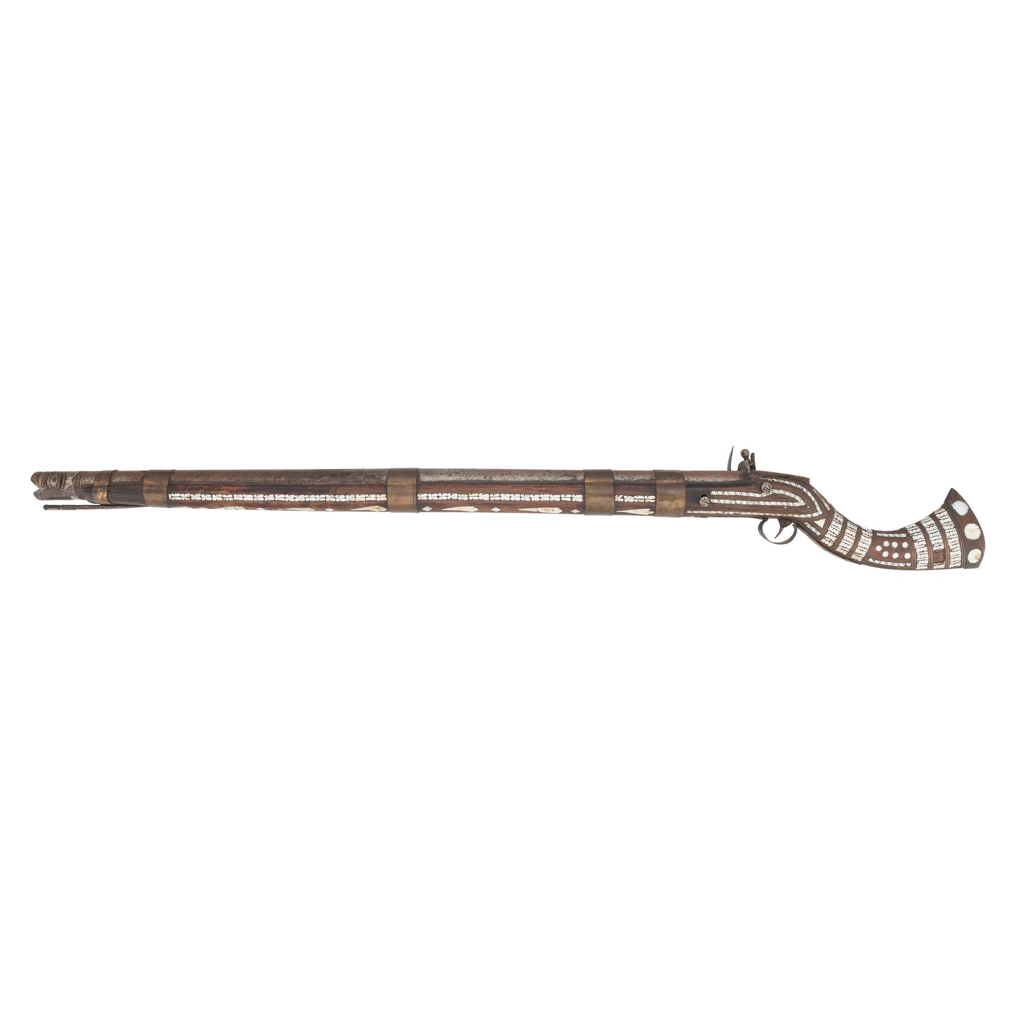 Unusually Large Khyber Pass Flintlock Jezail (Most Likely Rampart Gun) circa 1830