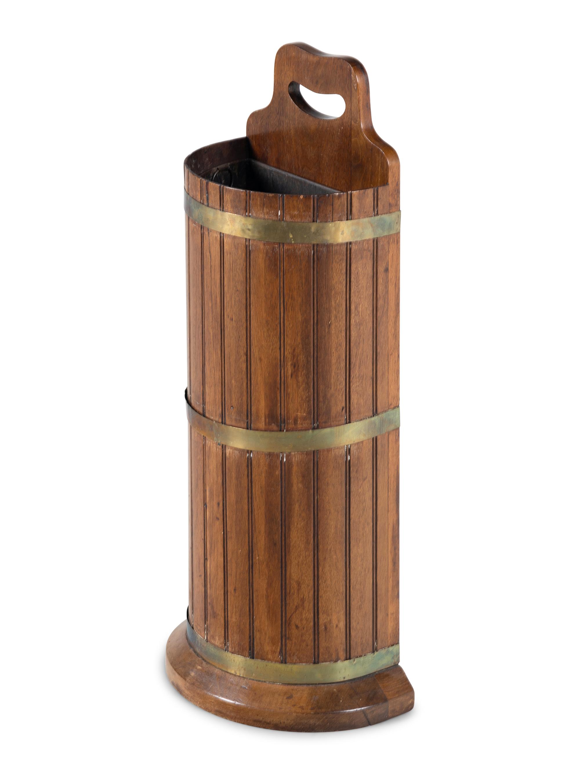 An English Brass-Bound Stick Stand