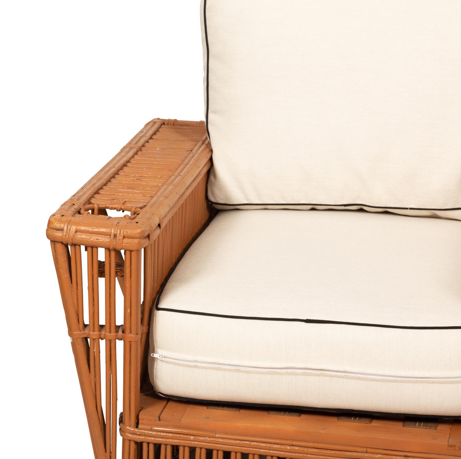 A Presidents Stick Rattan Nantucket Seating Suite