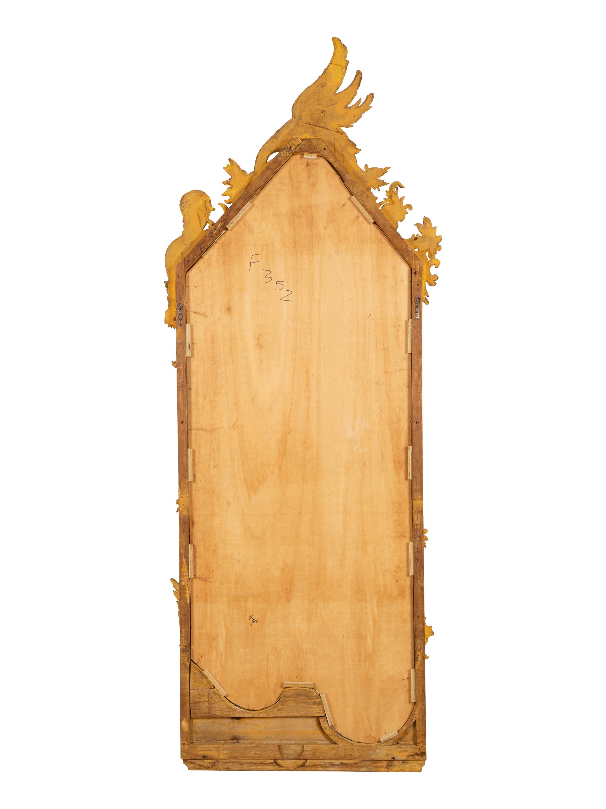 A French Rococo-Style Carved Giltwood Mirror