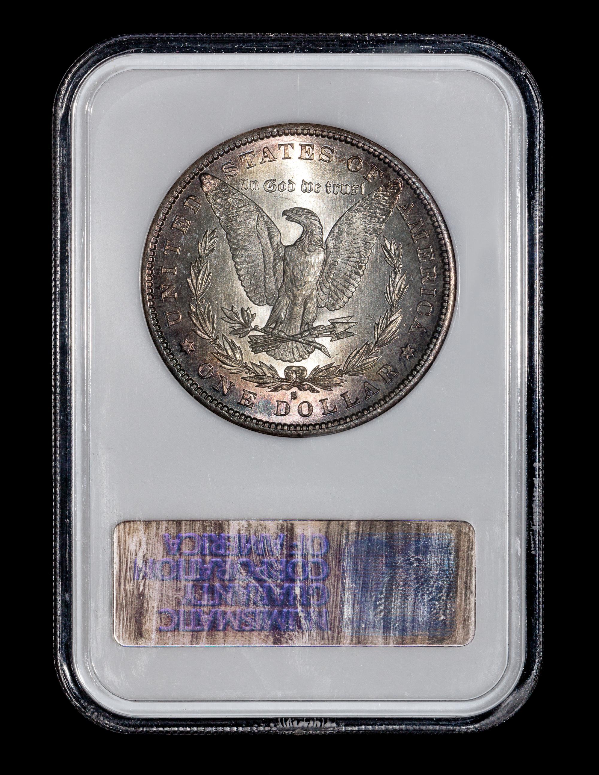 A United States 1881-S Morgan Silver $1 Coin — NGC graded MS66