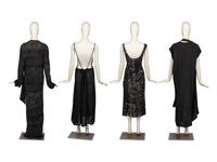 Four Dresses by Yohji Yamamoto, Comme des Garçons, Jil Sander, and Issey Miyake, 1980-90s