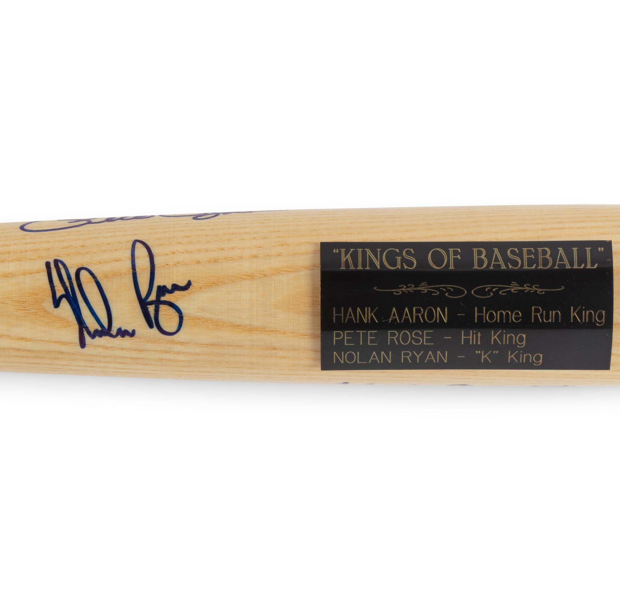 A Kings of Baseball Signed Autograph Bat (Beckett Authentication Services Letter)