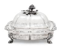 A Paul Storr Silver George IV Covered Vegetable Dish